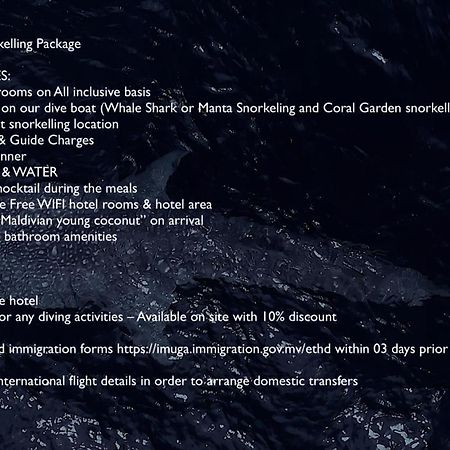 Boutique Beach All Inclusive Diving Hotel Dhigurah  Dış mekan fotoğraf
