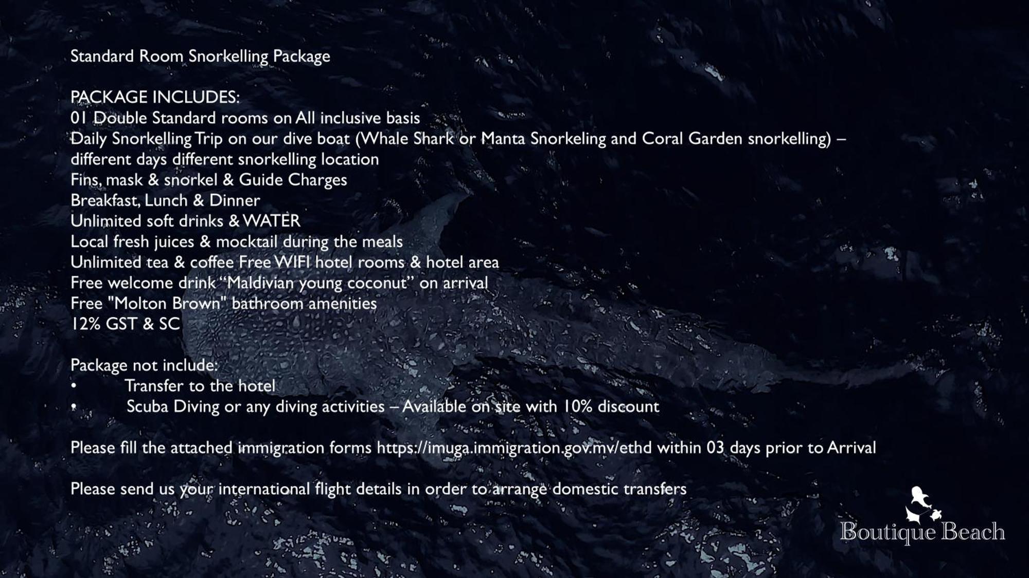 Boutique Beach All Inclusive Diving Hotel Dhigurah  Dış mekan fotoğraf